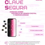 Cartel de la jornada «La Clave Segura» sobre violencia de género digital y ciberseguridad, 22 de octubre de 2026 en UCAM HiTech